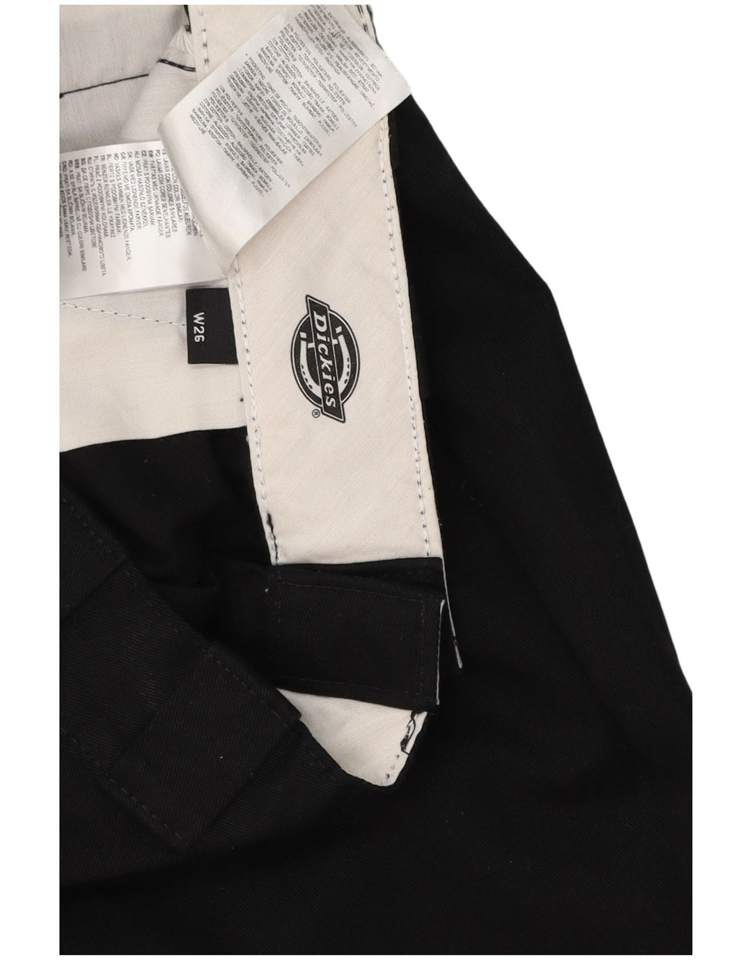 Dickies Mens Straight Chino Trousers W26 L29 Black Polyester