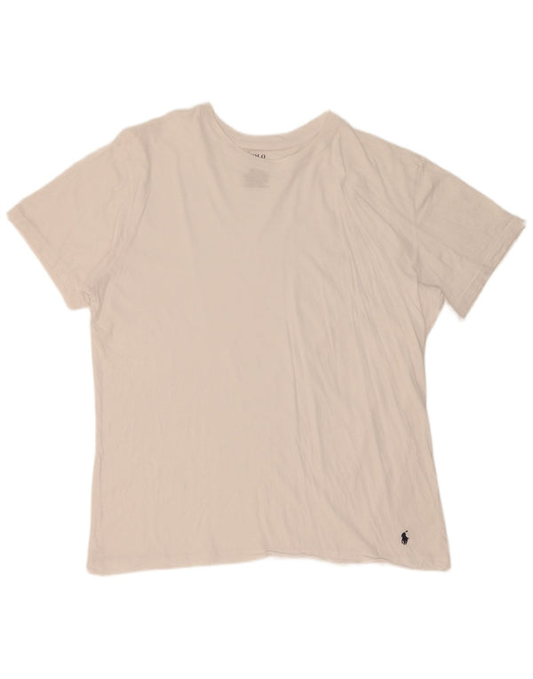 Polo Ralph Lauren Mens T-Shirt Top XL White Cotton
