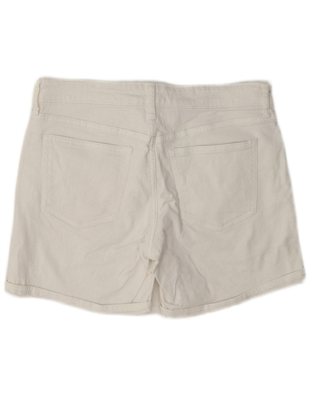Gap Womens Standard Regular Denim Shorts W28 Medium White Cotton