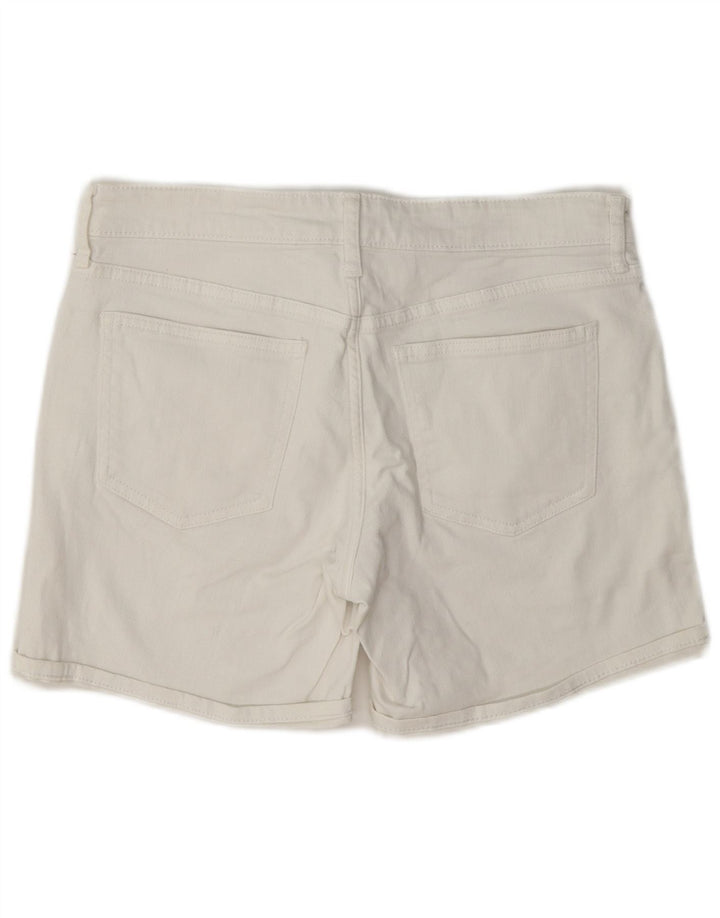 Gap Womens Standard Regular Denim Shorts W28 Medium White Cotton