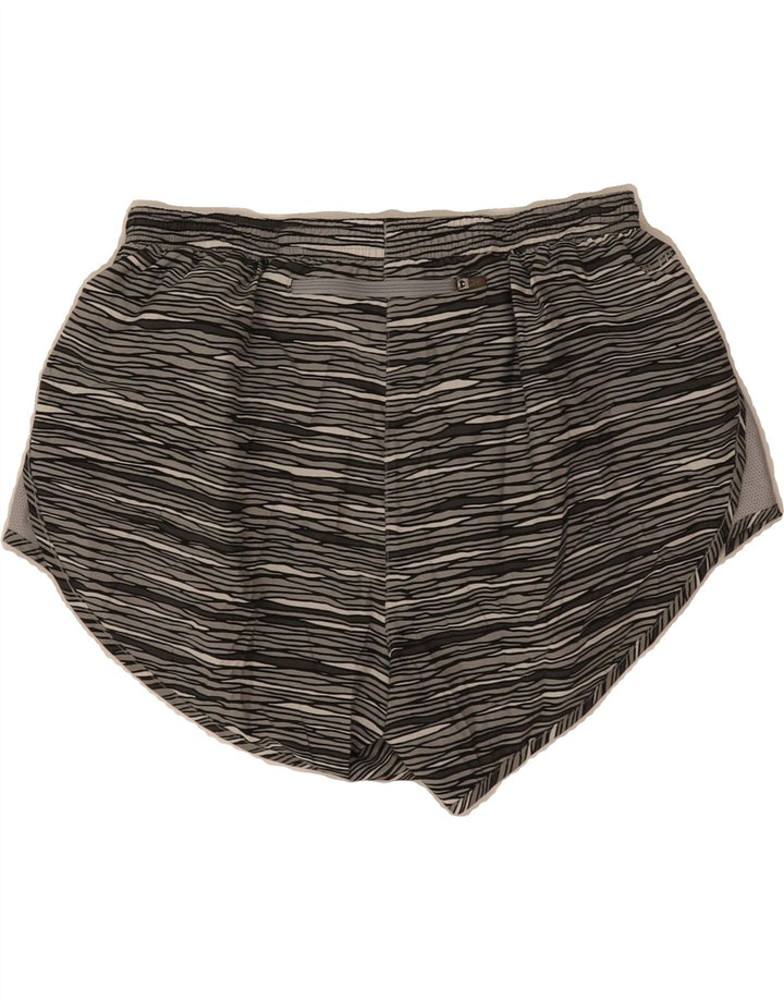 NIKE Womens Dri Fit Sport Shorts UK 12 Medium  Grey Animal Print Polyester Vintage Nike and Second-Hand Nike from Messina Hembry 