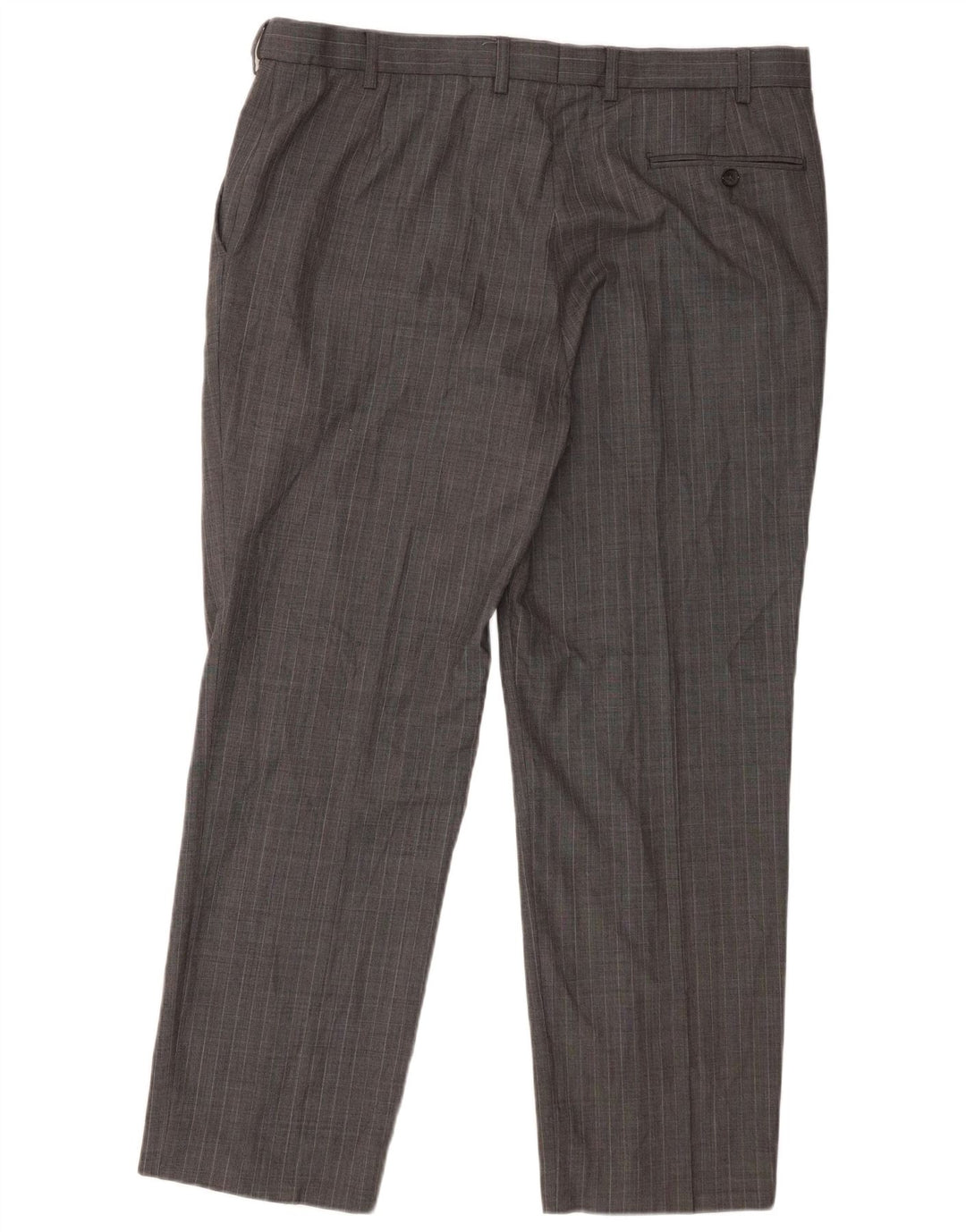 Marks & Spencer Mens Tailored Fit Suit Trousers W38 L30 Grey Pinstripe