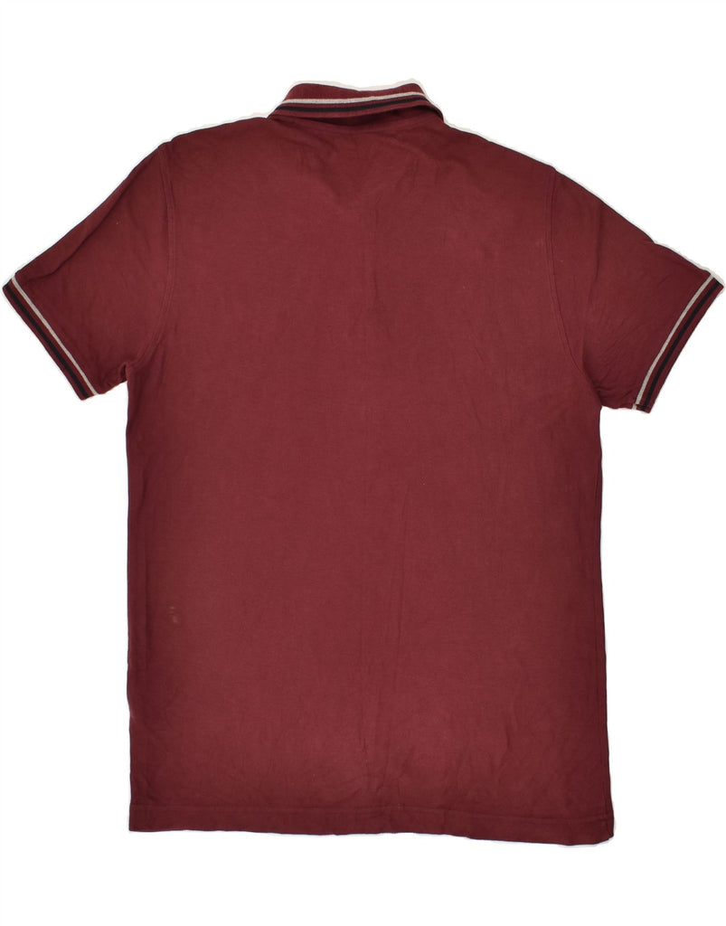 LOTTO Mens Polo Shirt Medium Maroon Cotton | Vintage Lotto | Thrift | Second-Hand Lotto | Used Clothing | Messina Hembry 