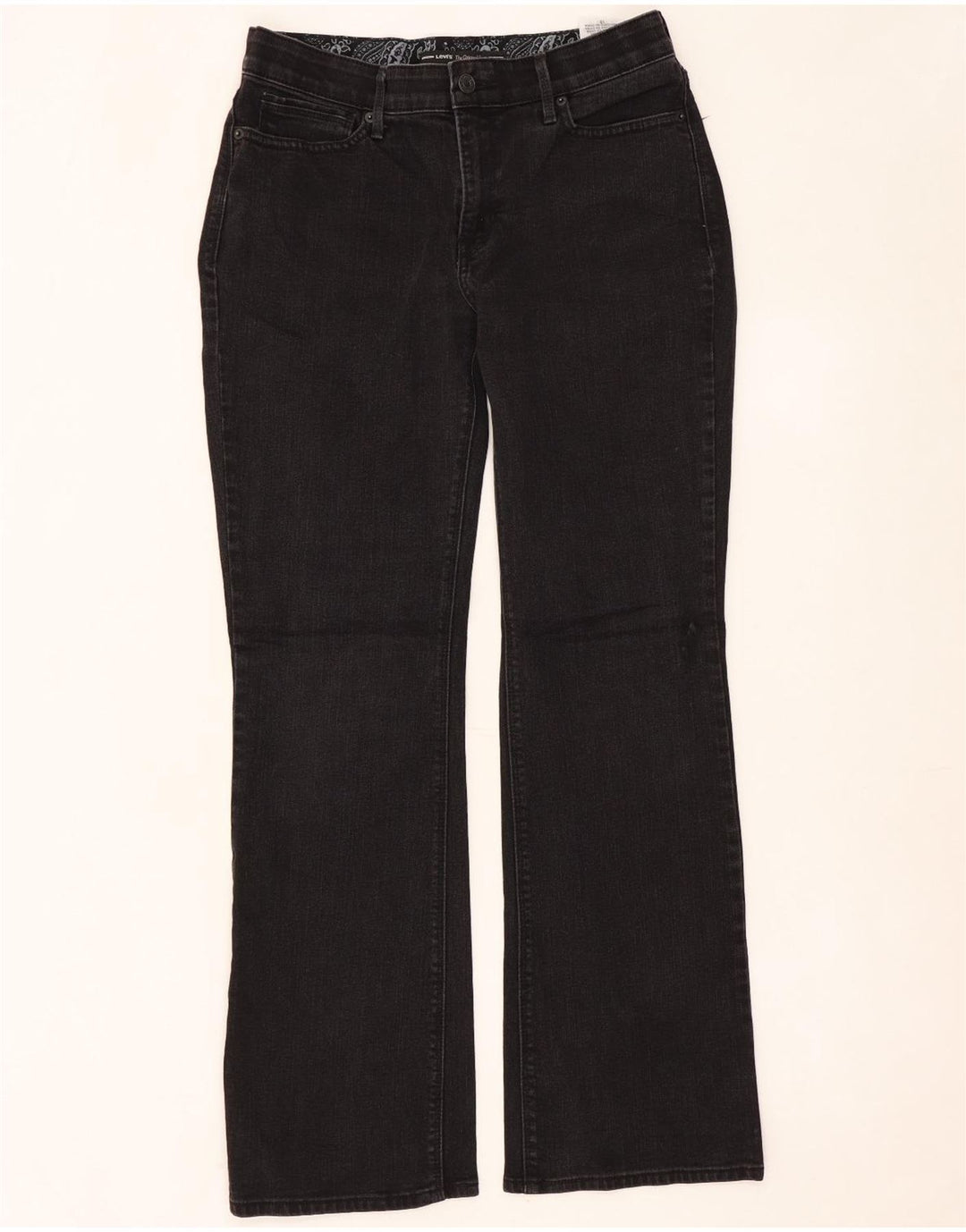 LEVI'S Womens 525 Bootcut Jeans US 10 Large W30 L30 Black