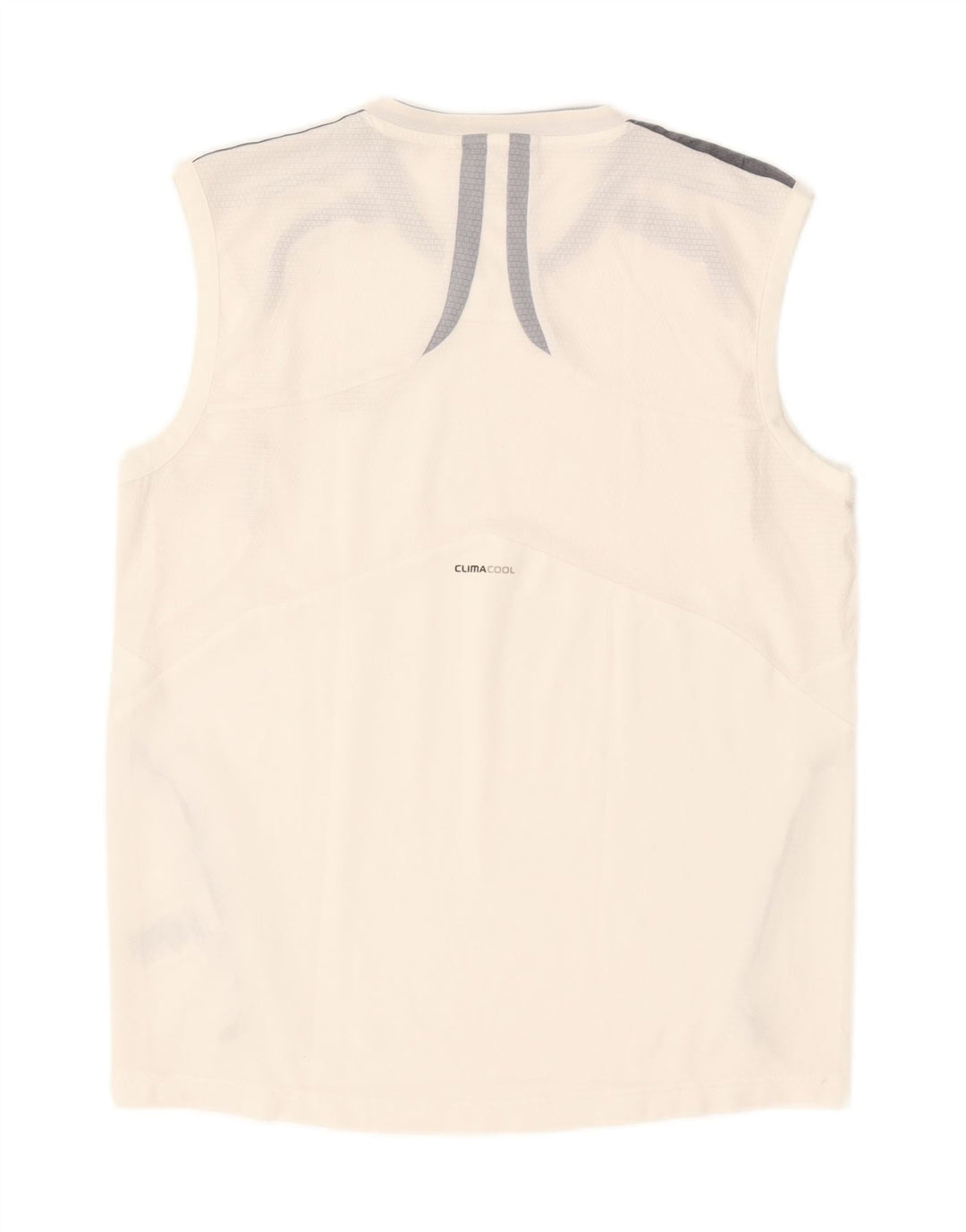 Adidas Mens Climalite Vest Top Large White Colourblock Polyester