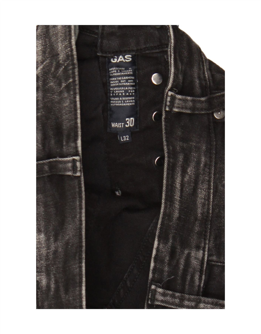 Gas Mens Skinny Jeans W30 L32 Grey