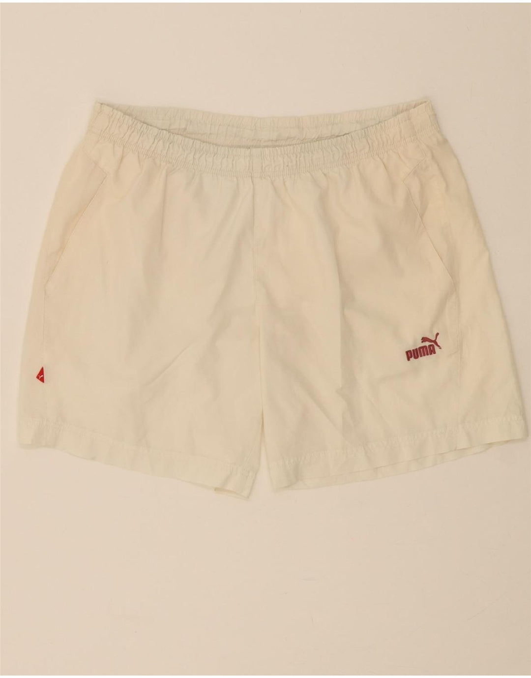 PUMA Mens Sport Shorts Large  White Polyester Vintage Puma and Second-Hand Puma from Messina Hembry 