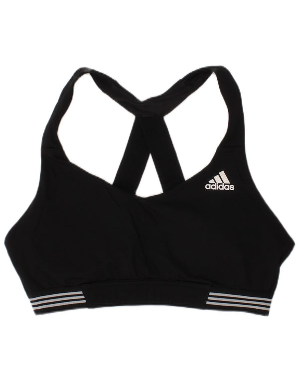 Adidas Womens Padded Sport Bra Top Medium Black Sports