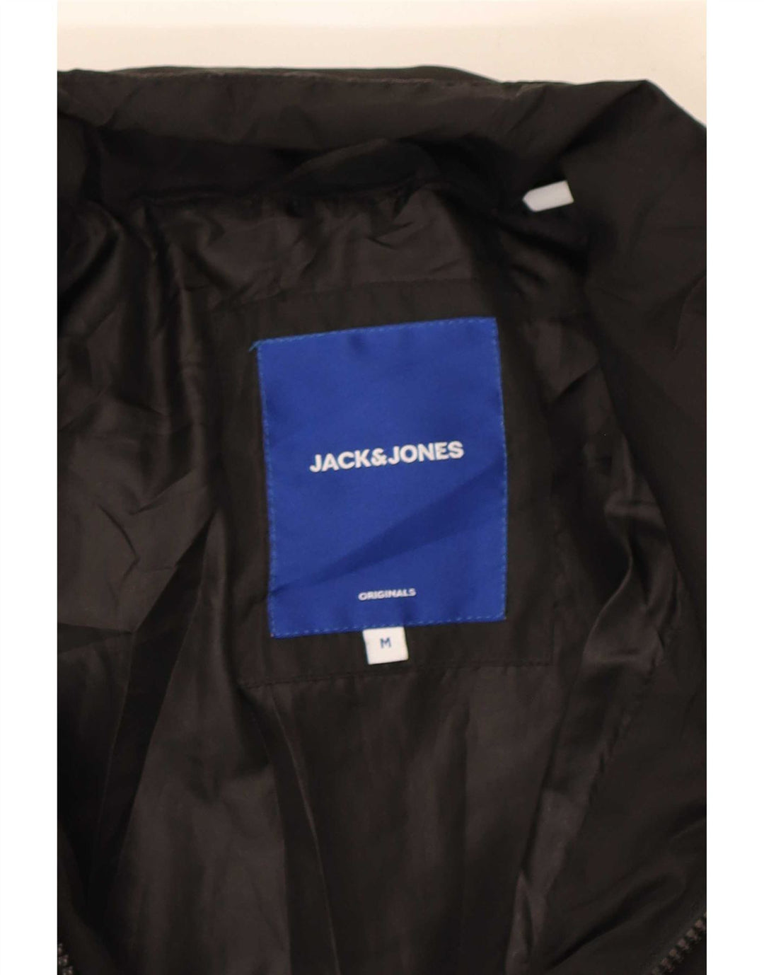 Jack & Jones Mens Padded Jacket UK 38 Medium Black Polyester