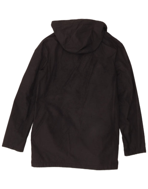 Lyle & Scott Mens Hooded Windbreaker Jacket UK 38 Medium Black Polyester