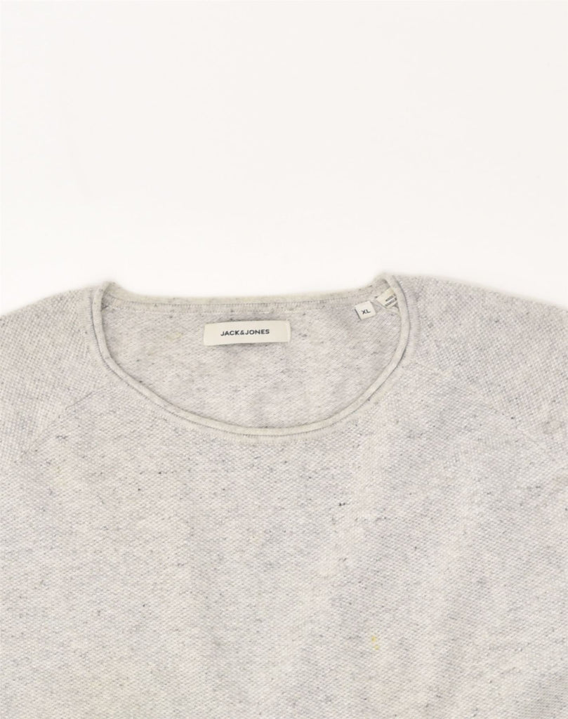 JACK & JONES Mens Slim Fit Sweatshirt Jumper XL Grey Cotton | Vintage Jack & Jones | Thrift | Second-Hand Jack & Jones | Used Clothing | Messina Hembry 