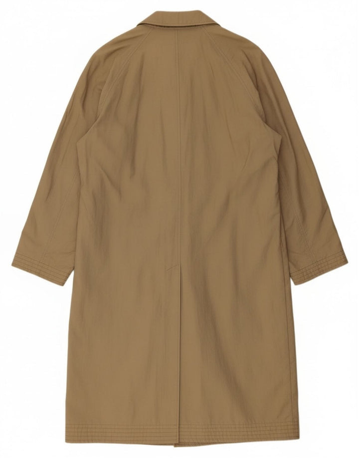 Vintage Mens Overcoat UK 38 Medium Beige Cotton