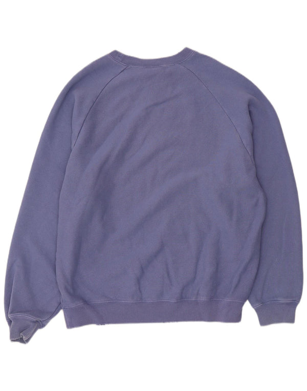 Champion Mens Reverse Weave Loose Fit Sweatshirt Jumper Small Purple Cotton