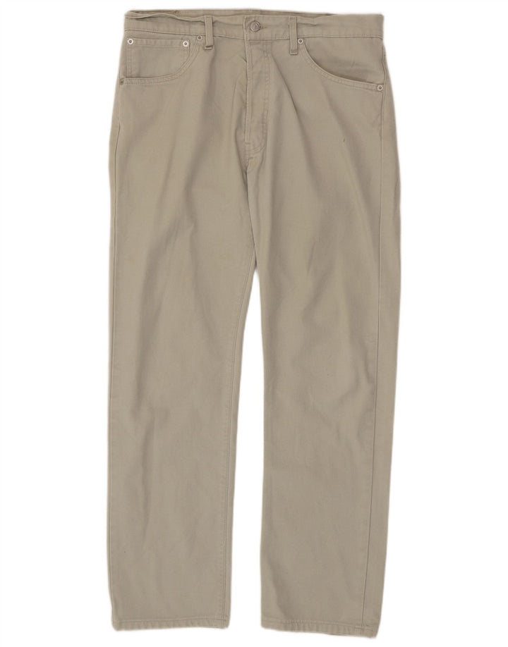 Levi's Mens 551 Straight Jeans  W34 L32 Beige Cotton