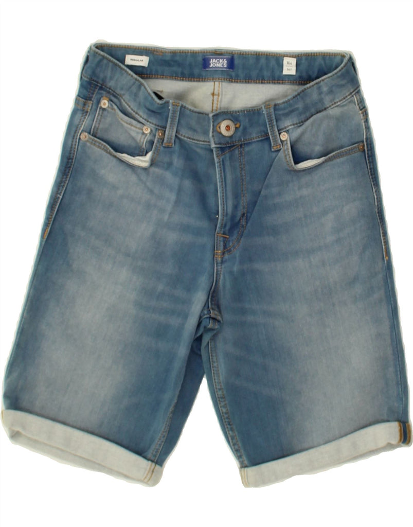 JACK & JONES Boys Regular Denim Shorts 13-14 Years W26 Blue Cotton | Vintage Jack & Jones | Thrift | Second-Hand Jack & Jones | Used Clothing | Messina Hembry 