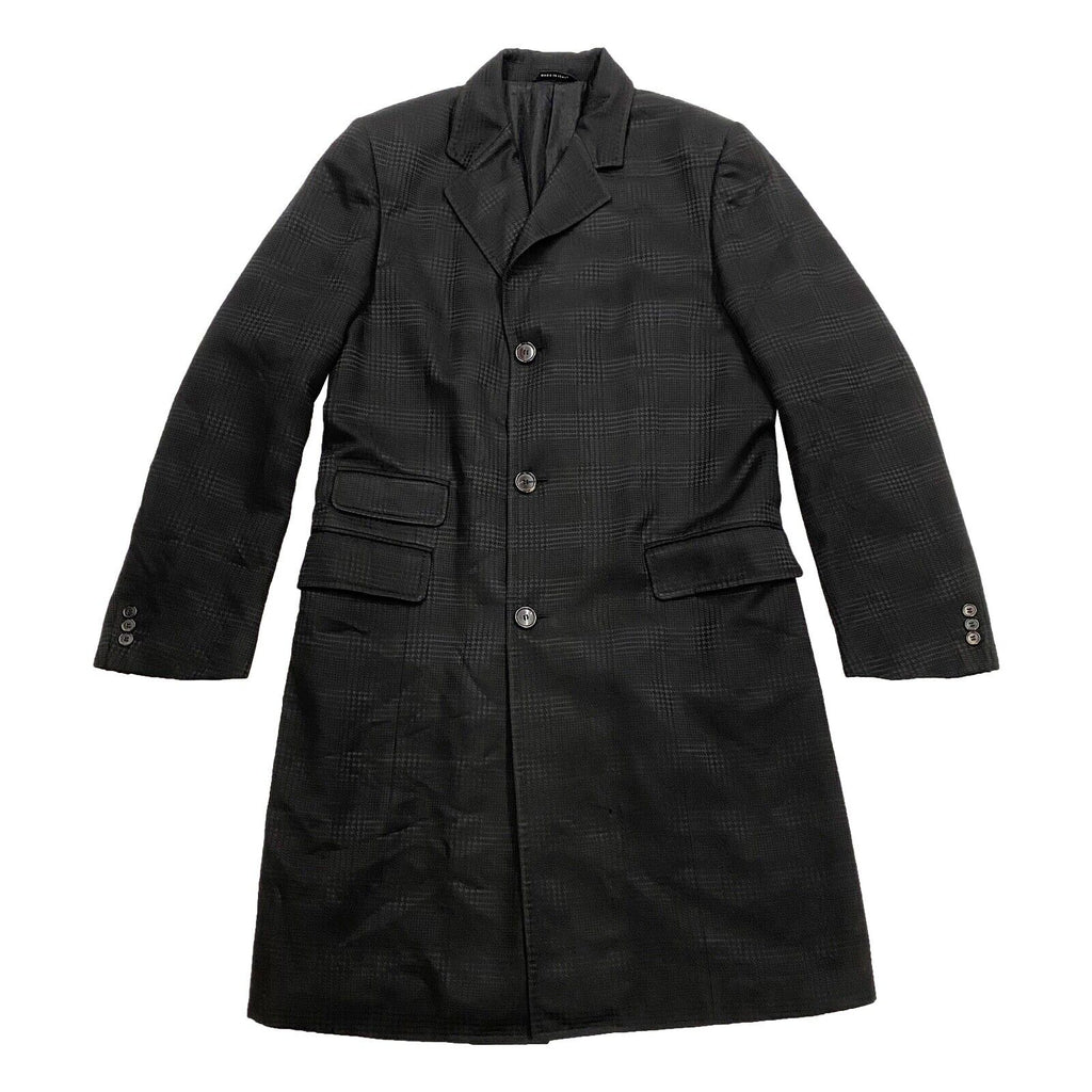 Gianfranco Ferre Long Overcoat | Vintage High End Designer Smart Coat Black VTG | Vintage Messina Hembry | Thrift | Second-Hand Messina Hembry | Used Clothing | Messina Hembry 