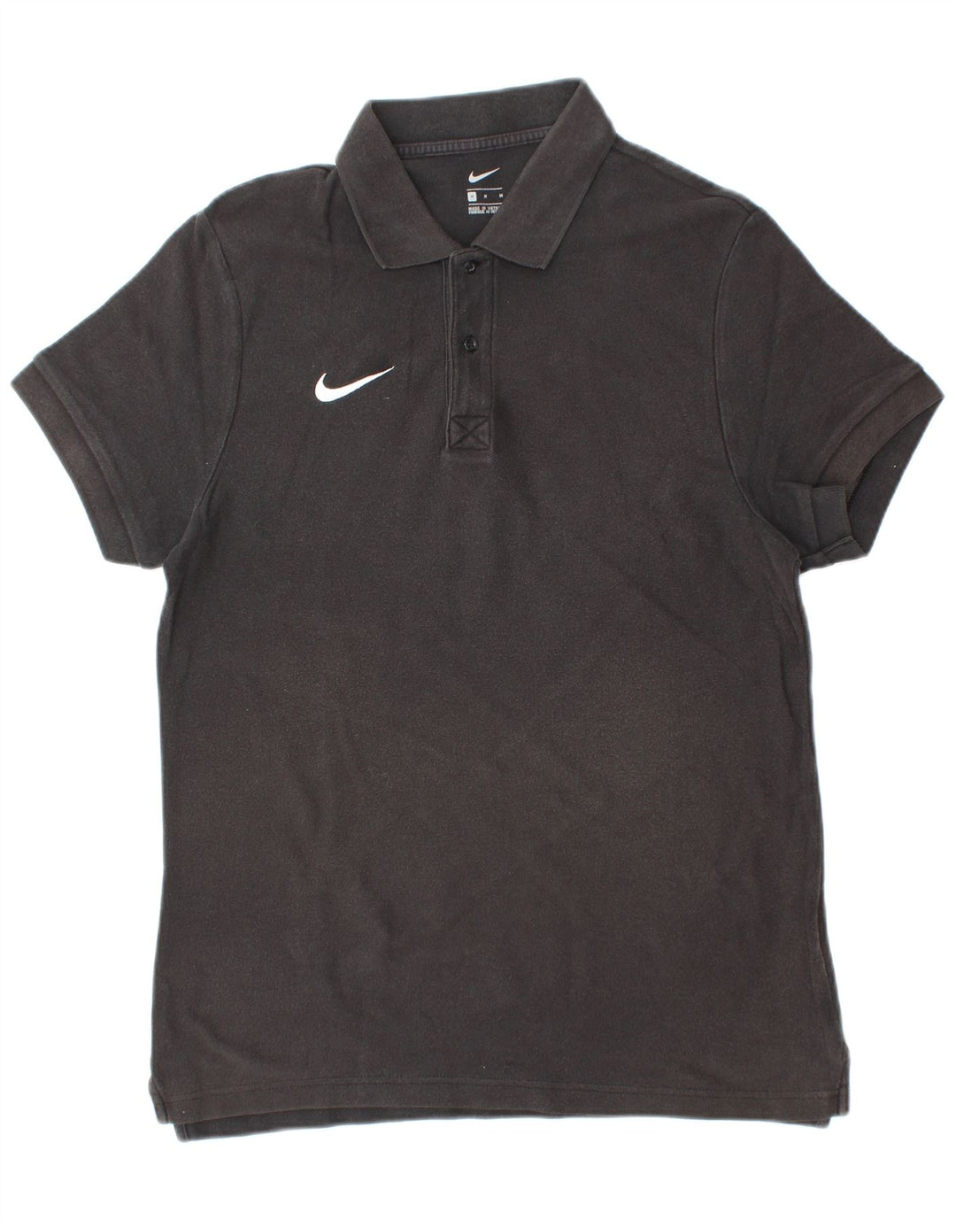 NIKE Mens Polo Shirt Medium Black