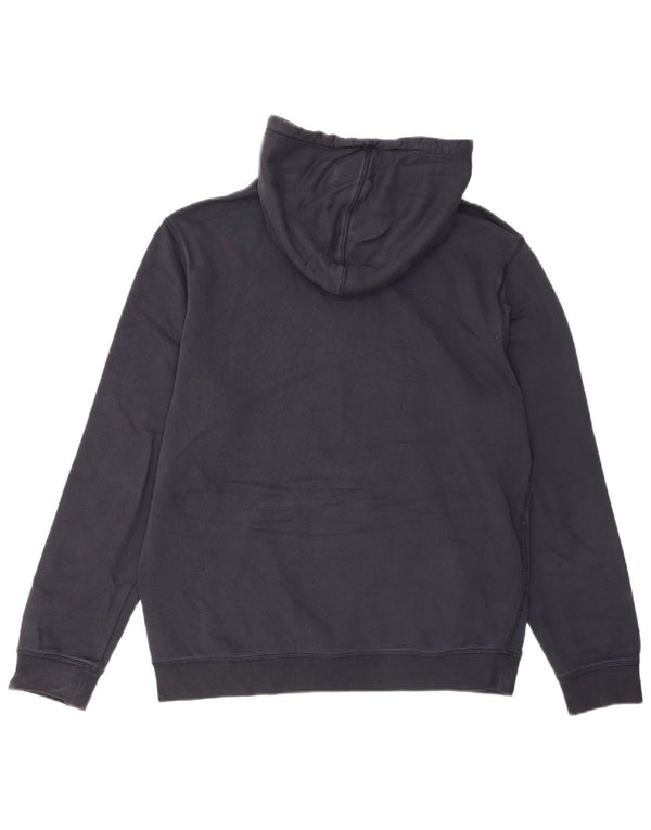 Hugo Boss Mens Hoodie Jumper Large Navy Blue Cotton