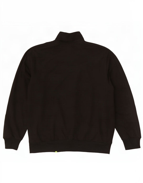 Umbro Mens Tracksuit Top Jacket Large Black Polyester