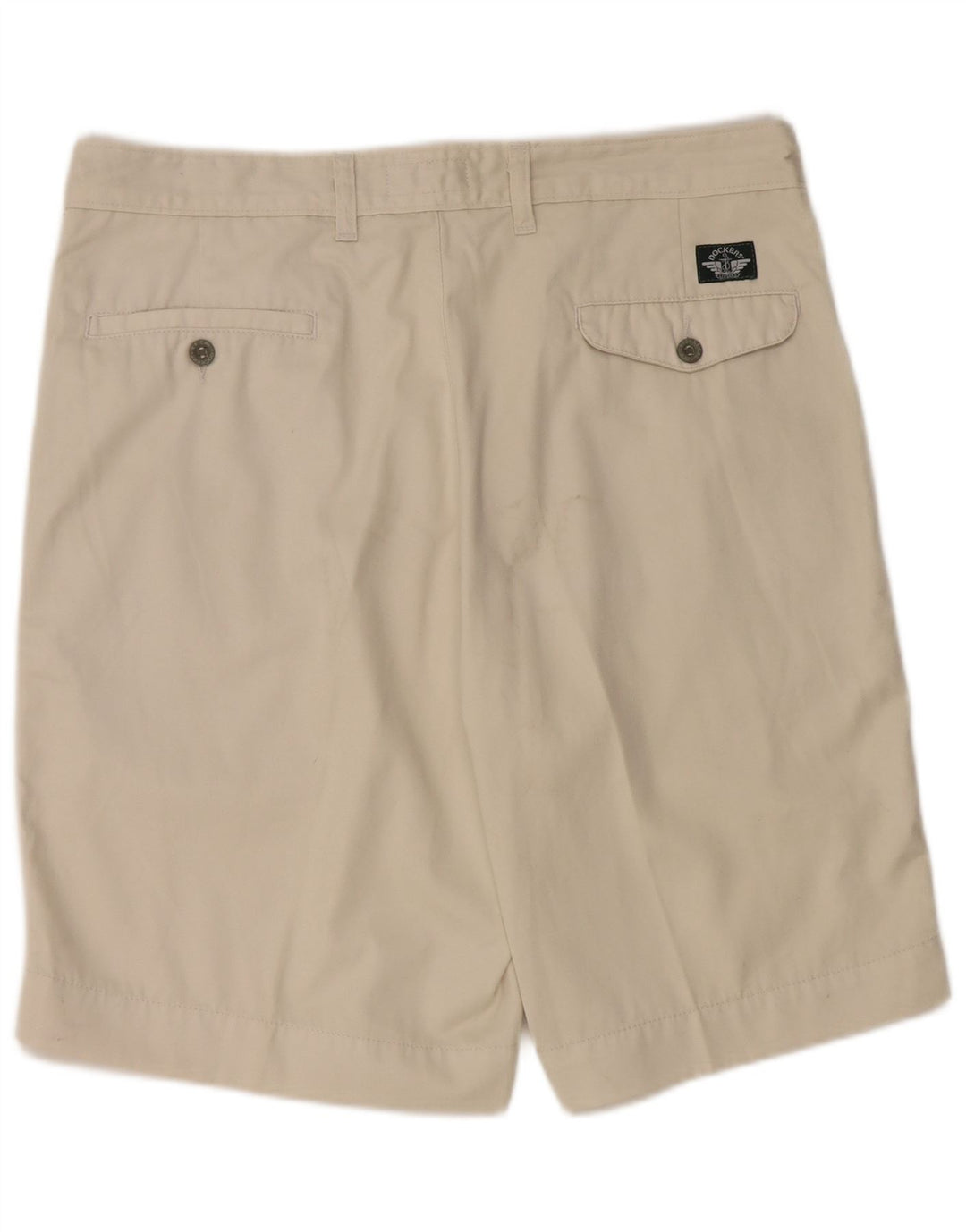 Dockers Mens Pegged Chino Shorts W36 Large Beige Cotton