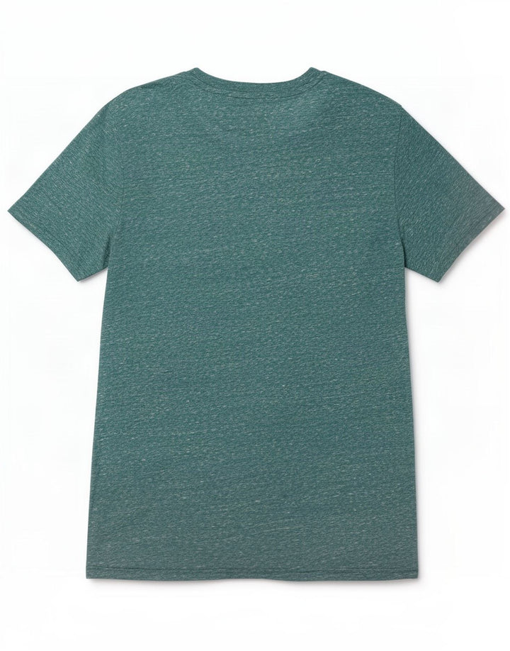 Jack & Jones Mens Regular Fit T-Shirt Top Large Green Flecked Polyester