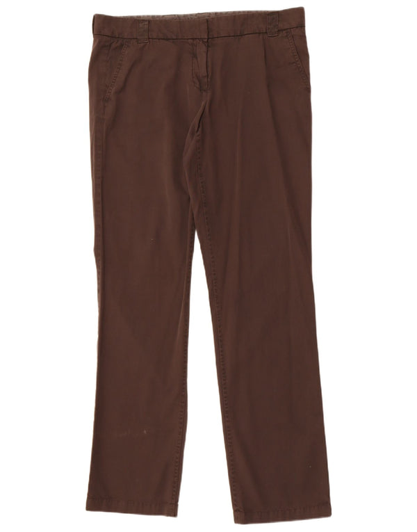 Tommy Hilfiger Womens Straight Chino Trousers US 10 Large W32 L32 Brown
