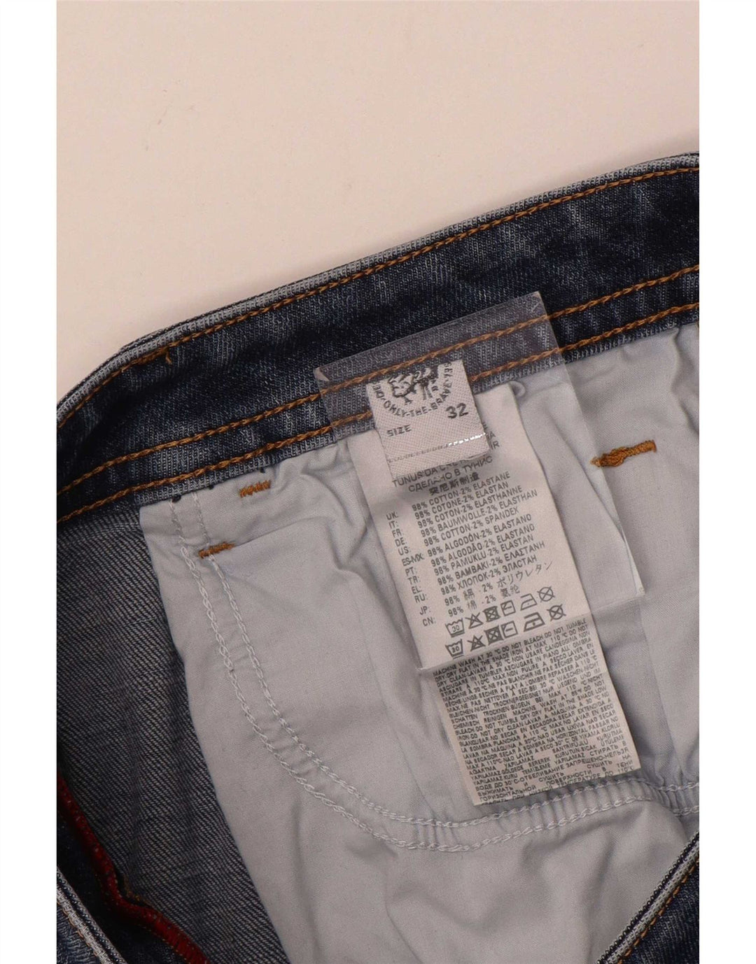 Diesel Mens Skinny Jeans W32 L31 Blue Cotton