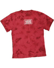 VANS Boys Classic Fit Graphic T-Shirt Top 14-15 Years XL Pink Tie Dye