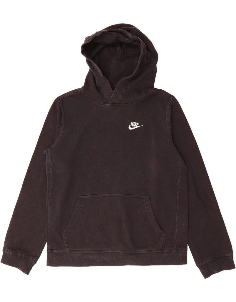 NIKE Boys Hoodie Jumper 13-14 Years XL  Black Cotton Vintage Nike and Second-Hand Nike from Messina Hembry 