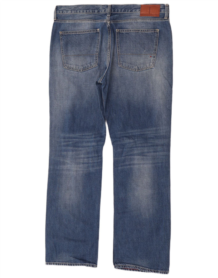 Tommy Hilfiger Mens Straight Jeans W38 L32 Blue Cotton