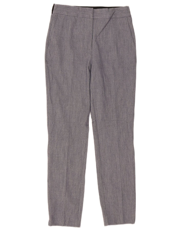 Zara Womens Slim Chino Trousers Small W27 L28 Blue Polyester