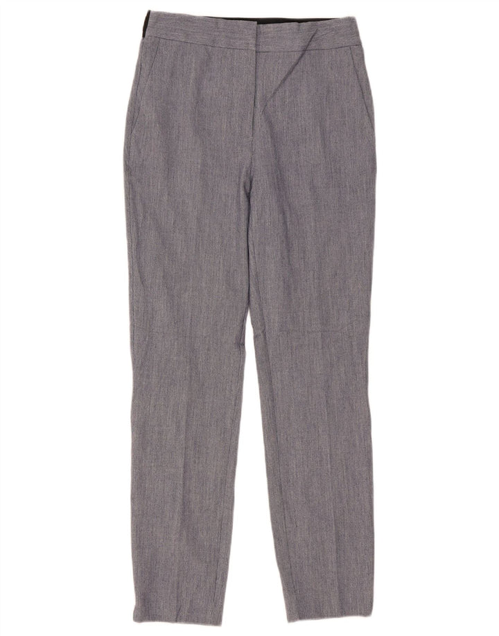 Zara Womens Slim Chino Trousers Small W27 L28 Blue Polyester