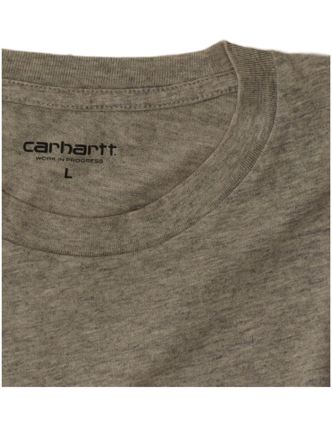Carhartt Mens Graphic T-Shirt Top Large Grey Flecked