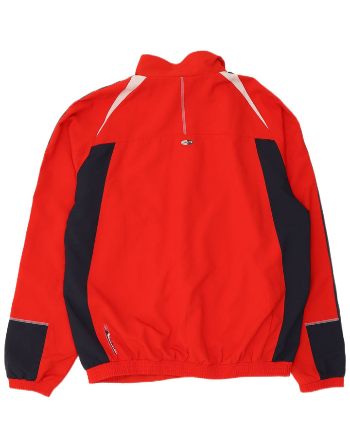 Adidas Mens Clima 365 Tracksuit Top Jacket XL Red Colourblock Polyester