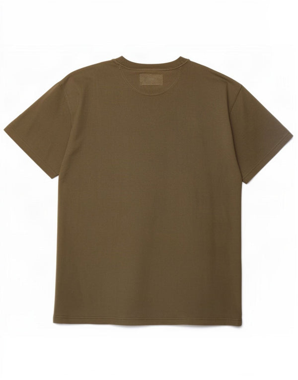 Champion Mens Graphic T-Shirt Top Large Khaki Cotton