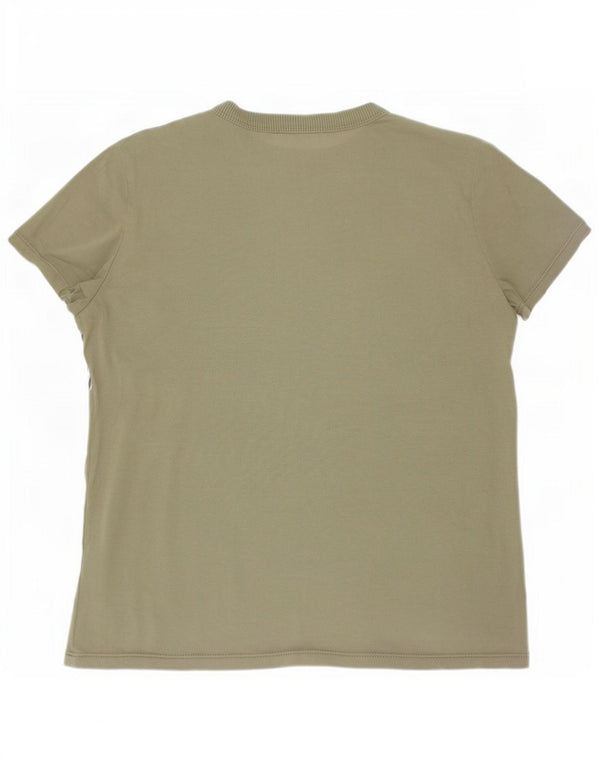Napapijri Boys Graphic T-Shirt Top 11-12 Years Green Cotton