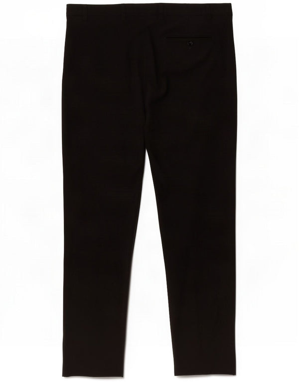 Marks & Spencer Mens Straight Suit Trousers W40 L33 Black Polyester