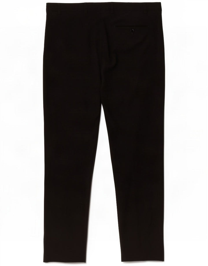 Marks & Spencer Mens Straight Suit Trousers W40 L33 Black Polyester