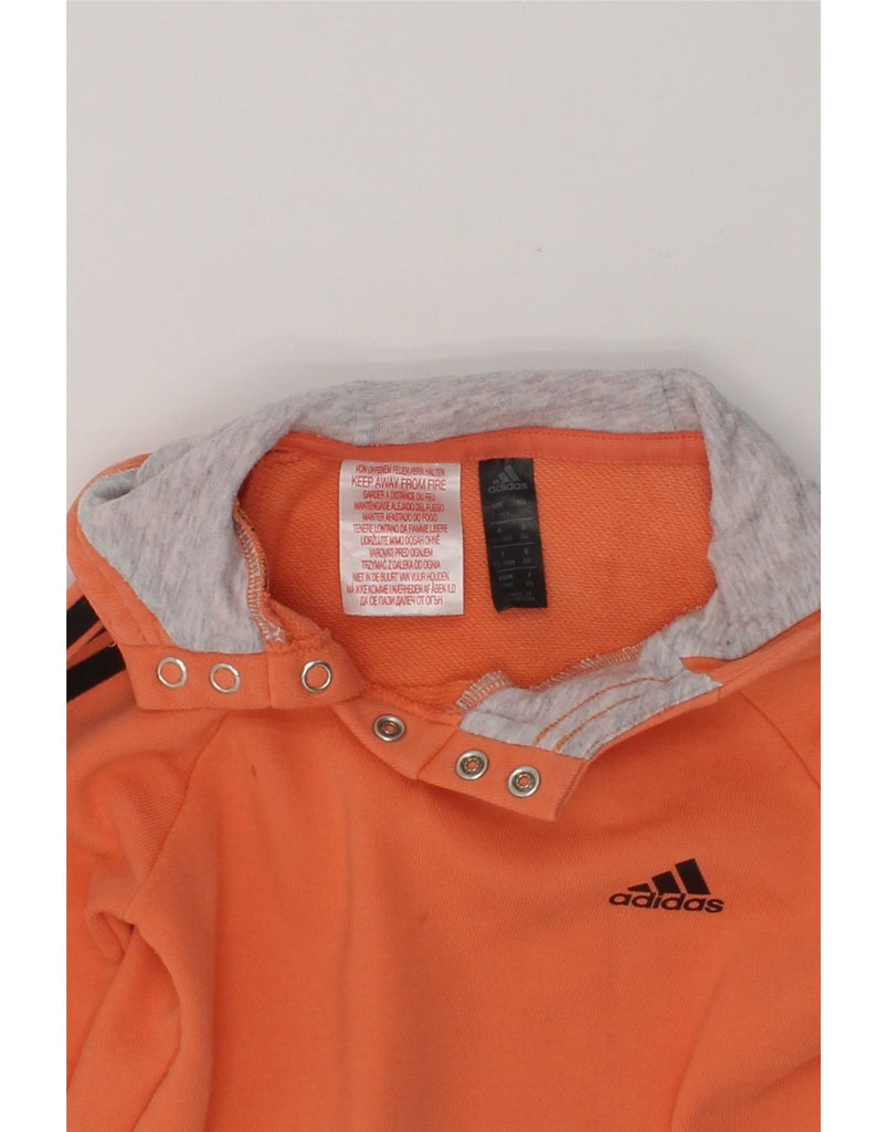 ADIDAS Baby Boys Hoodie Jumper 12-18 Months Orange Cotton | Vintage Adidas | Thrift | Second-Hand Adidas | Used Clothing | Messina Hembry 