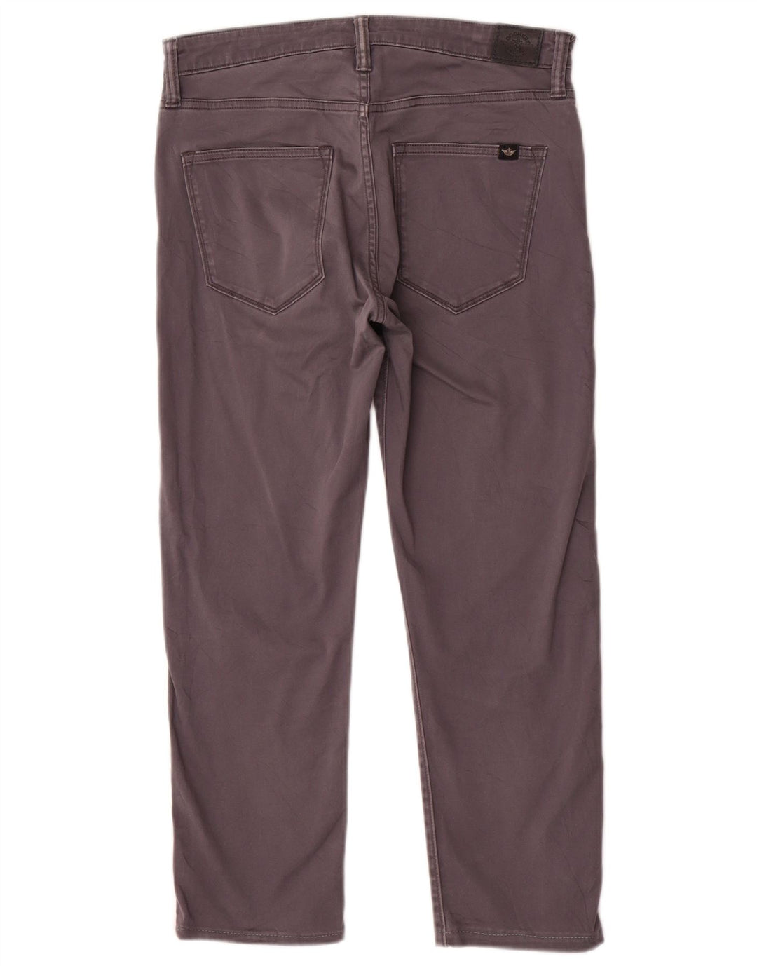 DOCKERS Mens Straight Cropped Trousers W30 L24  Grey Cotton