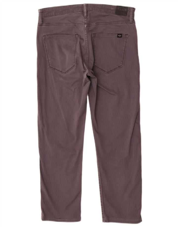DOCKERS Mens Straight Cropped Trousers W30 L24  Grey Cotton