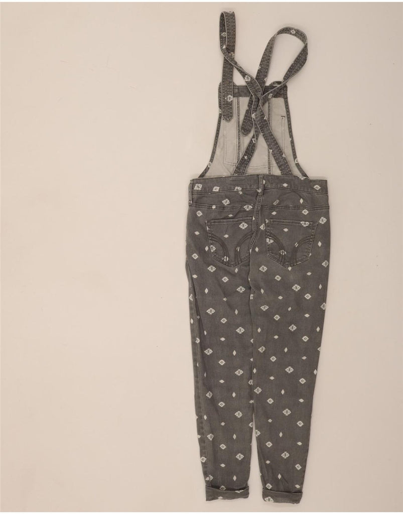 HOLLISTER Womens Dungarees Slim Jeans XS W28 L24 Grey Argyle/Diamond Vintage Hollister and Second-Hand Hollister from Messina Hembry 