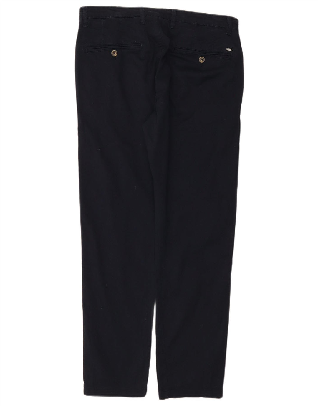 Liu Jo Mens Slim Chino Trousers IT 48 Medium W30 L28 Navy Blue Cotton