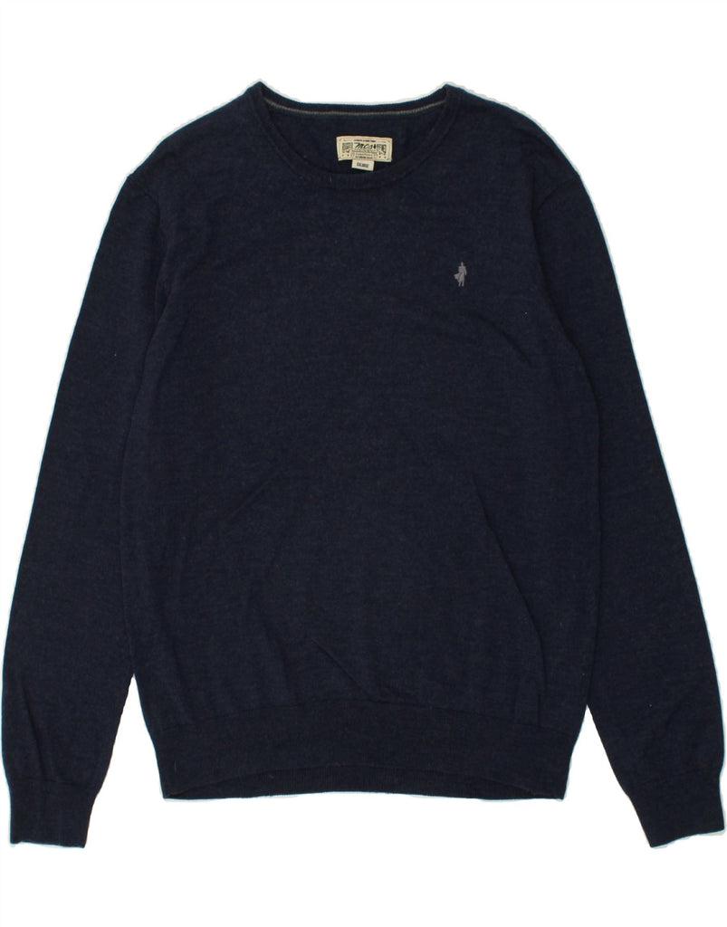 MARLBORO CLASSICS Mens Slim Fit Crew Neck Jumper Sweater 2XL Navy Blue | Vintage Marlboro Classics | Thrift | Second-Hand Marlboro Classics | Used Clothing | Messina Hembry 