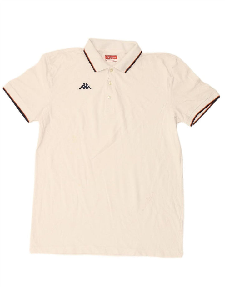 KAPPA Mens Polo Shirt 2XL White Cotton