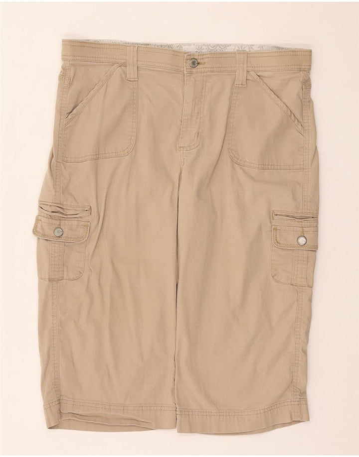 LEE Mens Cargo Bermuda Shorts W36 Large Beige Cotton
