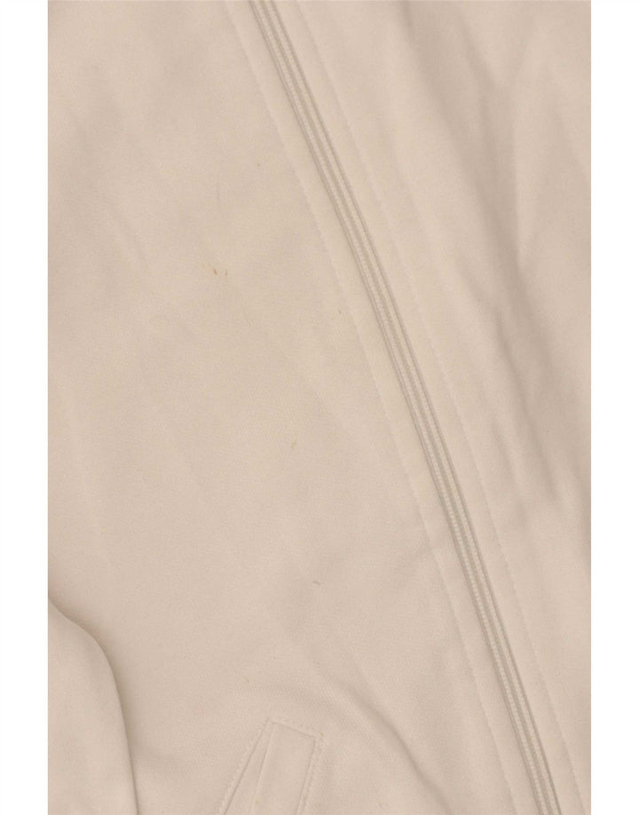 Champion Womens Tracksuit Top Jacket UK 14 Medium White Colourblock Cotton