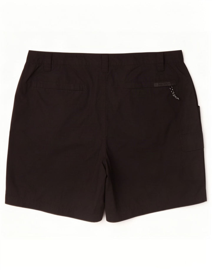 Mountain Warehouse Womens Cargo Shorts UK 16 Large W34 Black Polyester