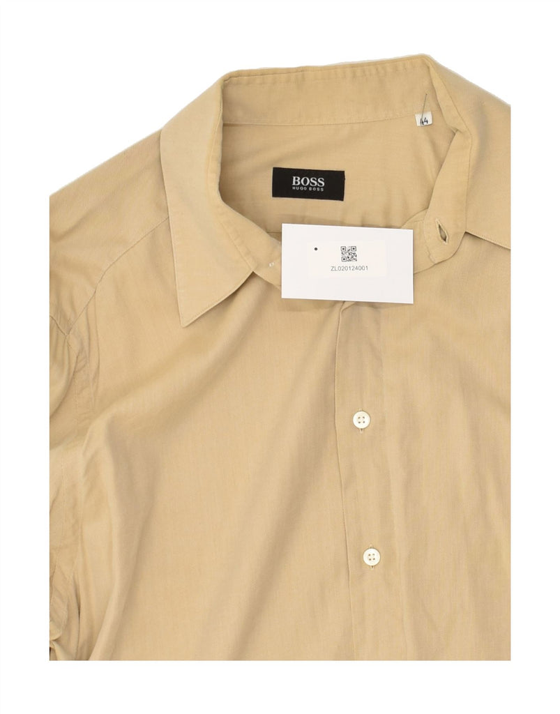 HUGO BOSS Mens Shirt Size 44 XL Beige | Vintage Hugo Boss | Thrift | Second-Hand Hugo Boss | Used Clothing | Messina Hembry 