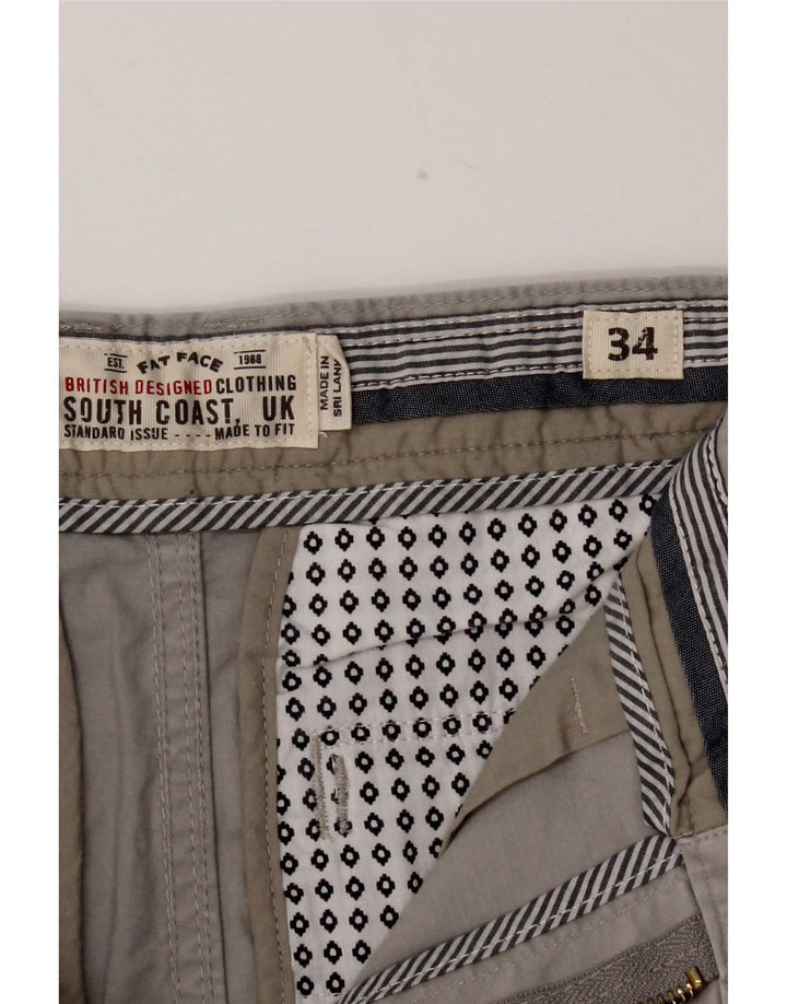Fat Face Mens Chino Shorts Large W34 Grey Cotton